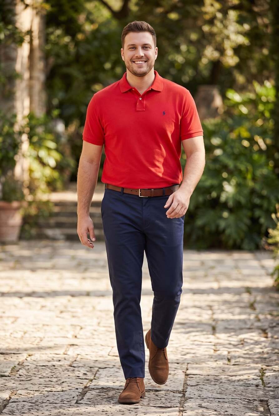 Polo Ralph Lauren Custom Slim Fit Polo Shirt Size XL Red